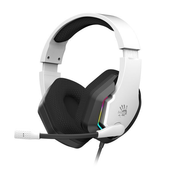 Гарнітура ігрова Bloody G260p (White) з підсвічуванням, USB, колір білий G260p (White) 1606306 фото
