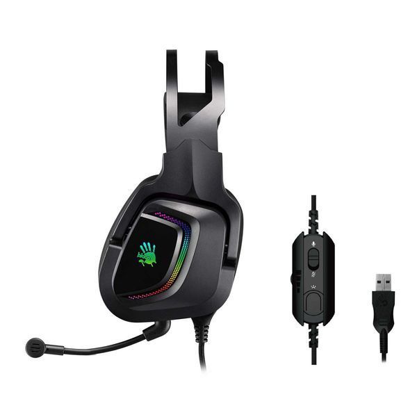 Гарнітура ігрова Bloody G570 з підсвічуванням, USB G570 Bloody (Black) 1605012 фото