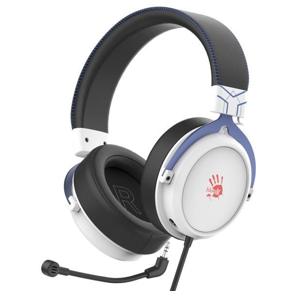 Гарнитура игровая Bloody M590i USB+4-Pin 3.5 mm, цвет черно-белый M590i (Sports Navy) 1606179 фото