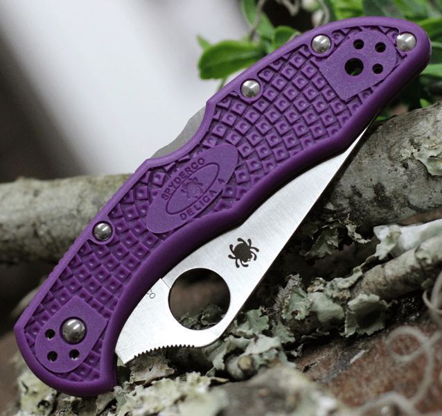 Ніж Spyderco Delica 4 Lightweight VG-10 FRN Purple C11FPPR 871733 фото
