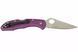 Ніж Spyderco Delica 4 Lightweight VG-10 FRN Purple C11FPPR 871733 фото 6