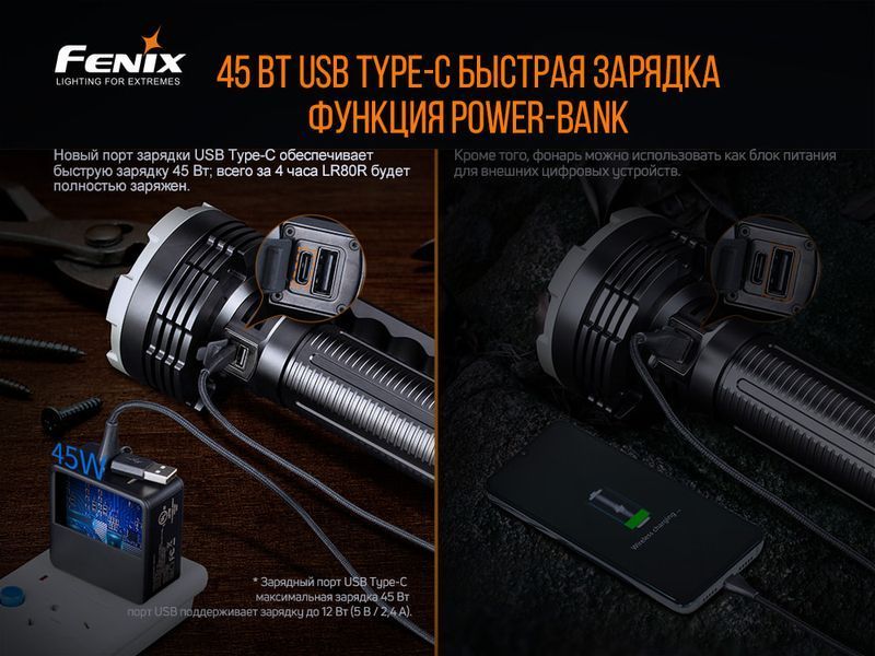 Ліхтар ручний Fenix LR80R 81678 фото