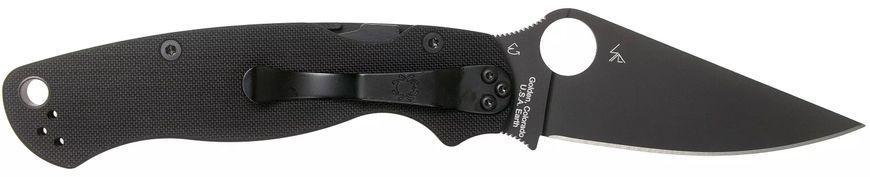 Нож Spyderco Para Military 2 Black Blade CPM-S45VN C81GPBK2 870153 фото