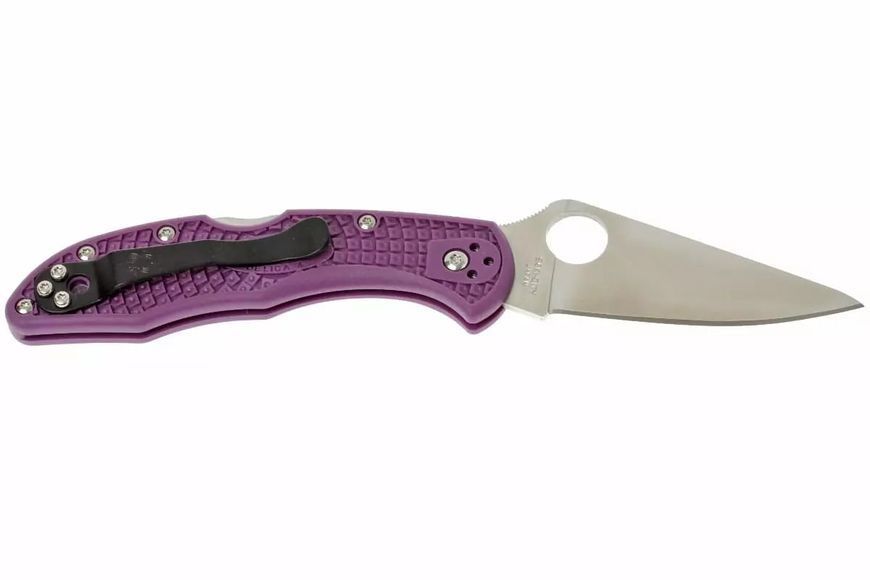 Ніж Spyderco Delica 4 Lightweight VG-10 FRN Purple C11FPPR 871733 фото