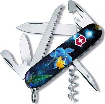 Швейцарський ніж Victorinox Camper Ukraine Блакитно-жовтий ірис 1.3613.3_R2060pk V77554546 фото