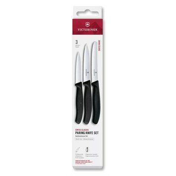 Набор для нарезки и чистки овощей из трех ножей Victorinox Swiss Classic Paring Черный 6.7113.34 V77554372 фото