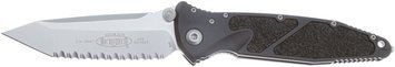Ніж Microtech Socom Elite Tanto Point Stonewash FS Black Серрейтор 161-12 14090590 фото