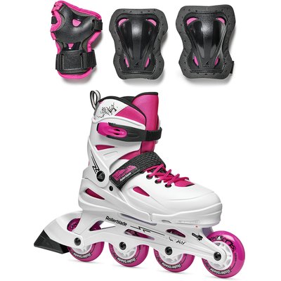 Rollerblade роликовые коньки Fury Combo white-pink 36.5-40.5 29318 фото