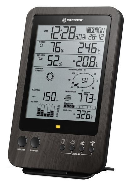 Метеостанція Bresser Weather Center 5-in-1 WTW Wooden 7002512 фото