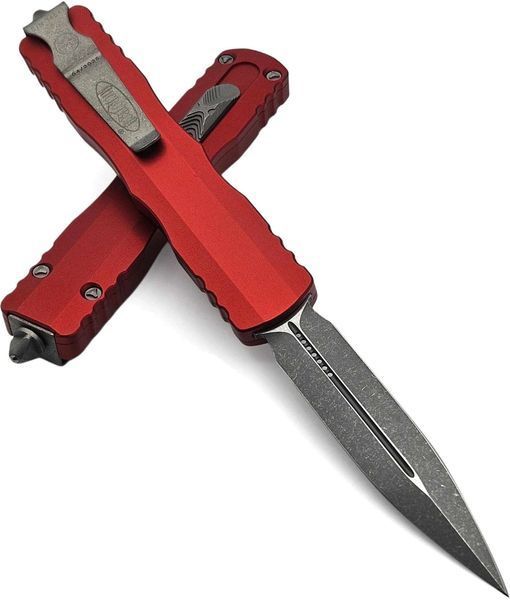 Ніж Microtech Dirac Delta D/E Apocalyptic Standard Red 227-10APRD 14090805 фото