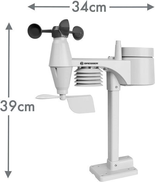 Метеостанція Bresser Weather Center 5-in-1 WTW Wooden 7002512 фото