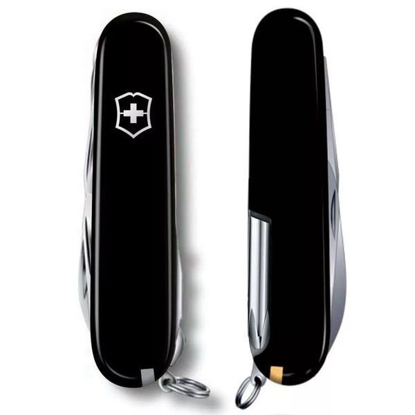 Швейцарський ніж Victorinox Deluxe Tinker 91 мм 17 функцій Чорний (1.4723.3) V77552771 фото