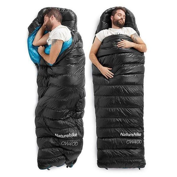 Спальник з натуральним пухом Naturehike CWZ400 NH19W400-Z, (7&deg;C), p-р L, Жовтий 83020 фото