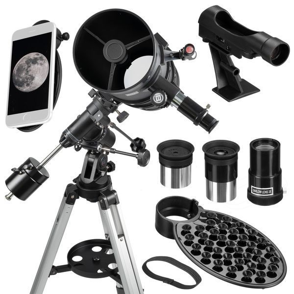 Телескоп Bresser Pollux 150/1400 EQ3 Carbon с солнечным фильтром и адаптером для смартфона (4690900) 922305 фото