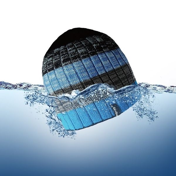 Шапка водонепроницаемая Dexshell градиент голубой 35868 фото