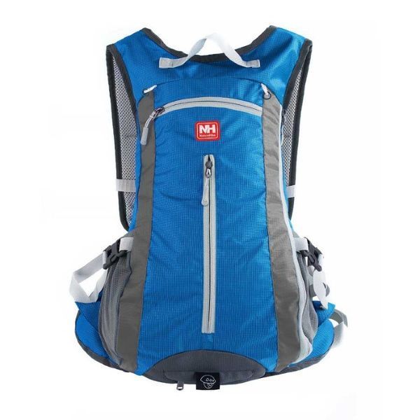 Велорюкзак з чохлом для шолома Naturehike 15 л sky blue NH15C001-B, Голубой 99186 фото