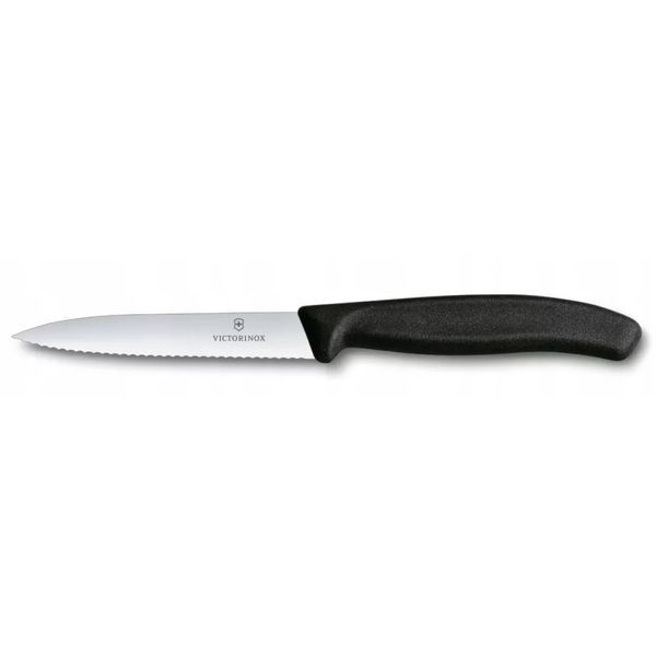 Набір для нарізки та чистки овочів з трьох ножів Victorinox Swiss Classic Paring Чорний 6.7113.34 V77554372 фото
