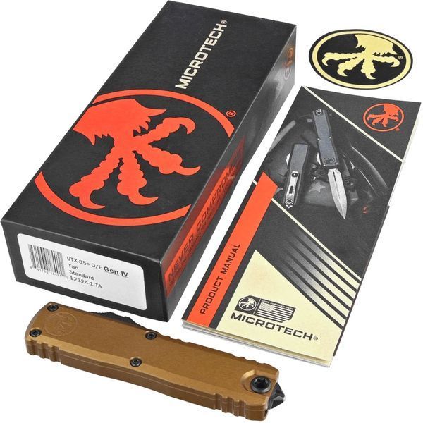 Ніж Microtech UTX-85 GEN IV D/E Black Blade Tan 12324-1TA 14090852 фото