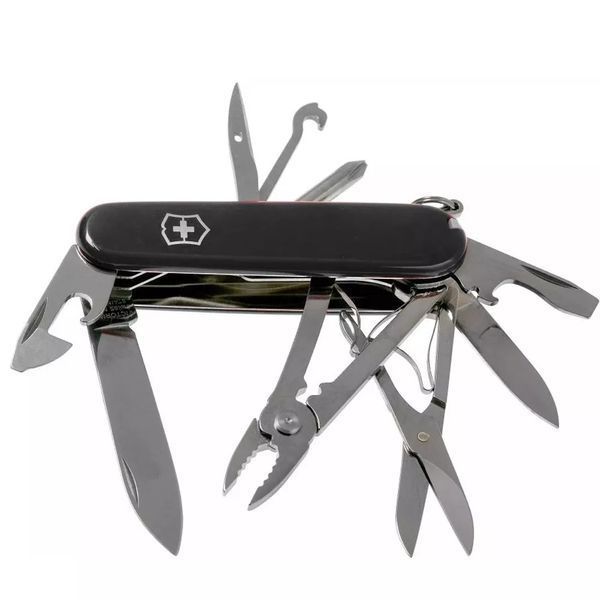 Швейцарський ніж Victorinox Deluxe Tinker 91 мм 17 функцій Чорний (1.4723.3) V77552771 фото