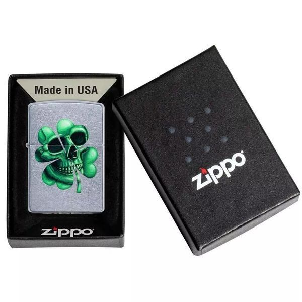 Запальничка Zippo Lucky Skull Срібляста 49260 V77550518 фото