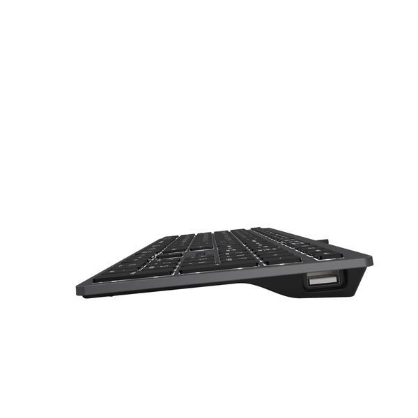 Клавіатура A4-Tech Fstyler FX60H, сірий колір, USB, біле підсвічування FX60H USB (Grey) White backlit 1605606 фото