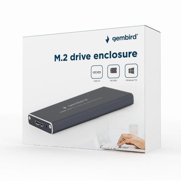 Зовнішня кишеня Gembird EE2280-U3C-01 для M.2 (NGFF) дисків, USB 3.0 EE2280-U3C-01 1603461 фото