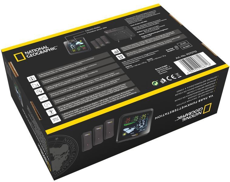 Метеостанция National Geographic VA Colour Multi-Zone с 3 датчиками 9070710 фото