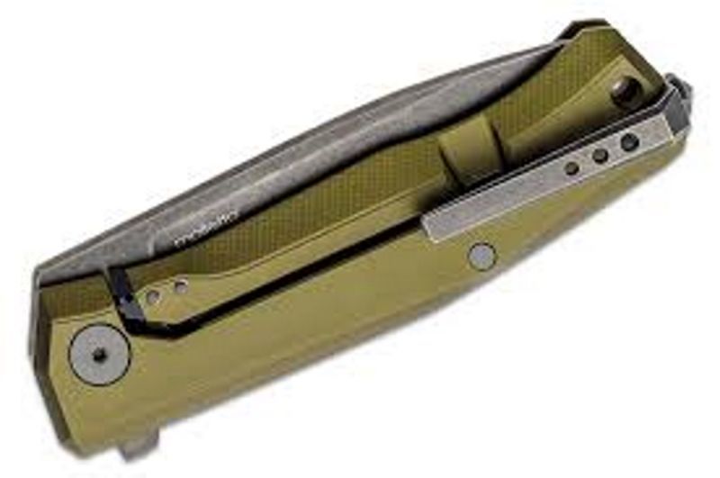 Ніж Lionsteel Myto Black Blade Aluminium Green MT01A GB 392150 фото