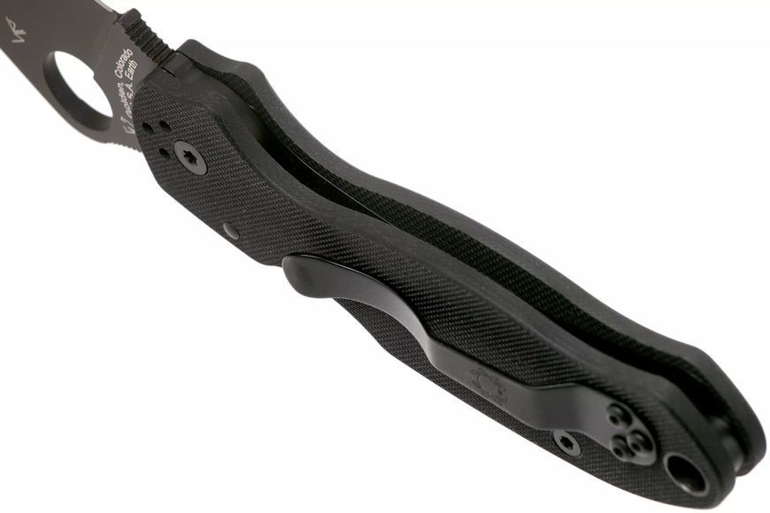 Ніж Spyderco Para 3 Black Blade CPM-S45VN G-10 Black C223GPBK 871738 фото