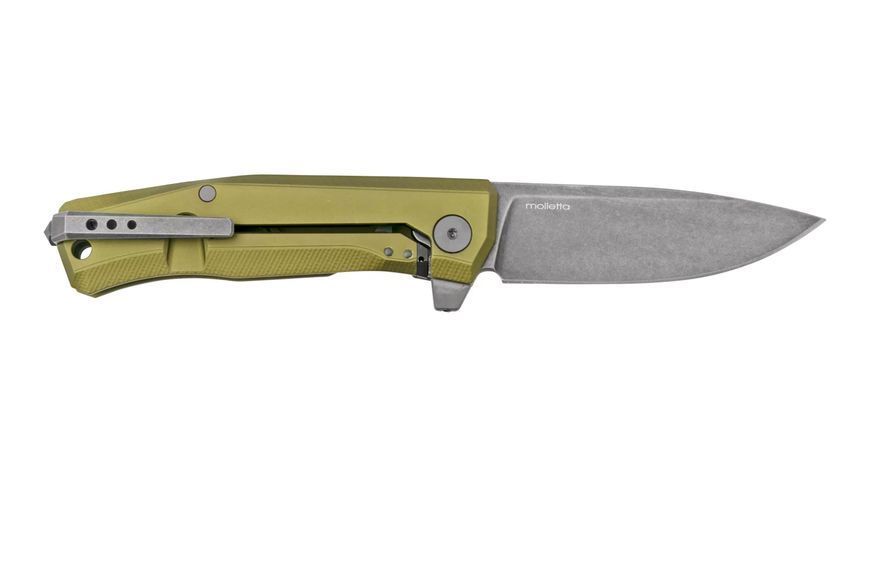 Ніж Lionsteel Myto Black Blade Aluminium Green MT01A GB 392150 фото