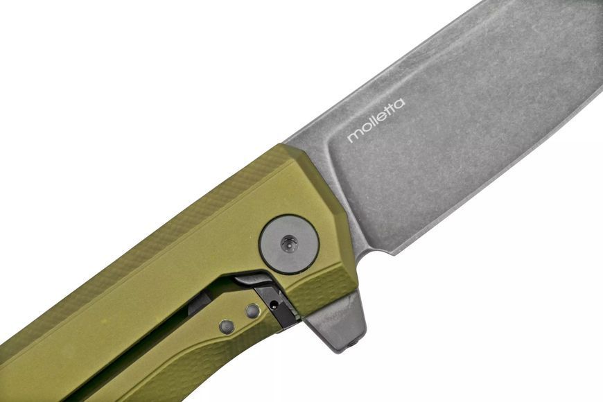 Ніж Lionsteel Myto Black Blade Aluminium Green MT01A GB 392150 фото