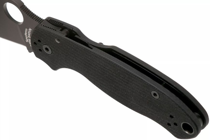 Ніж Spyderco Para 3 Black Blade CPM-S45VN G-10 Black C223GPBK 871738 фото