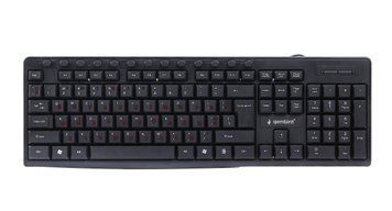 Клавиатура мультимедийная Gembird KB-UM-107-UA, украинская раскладка, USB, черный цвет KB-UM-107-UA 1604894 фото