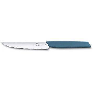 Кухонний ніж Victorinox Swiss Modern Steak&Pizza 12 см Синій (6.9006.12W2) V77551688 фото