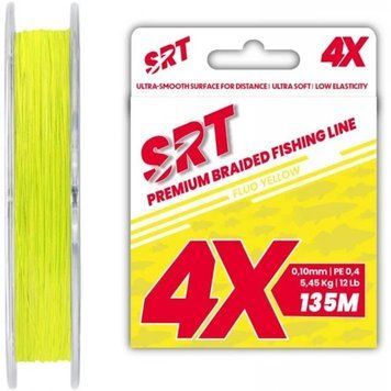 Шнур SERT SRT 4Х жовтий 0,14 мм (135 м) 8,18 кг - SEVAM0120014135M Y33441741 фото