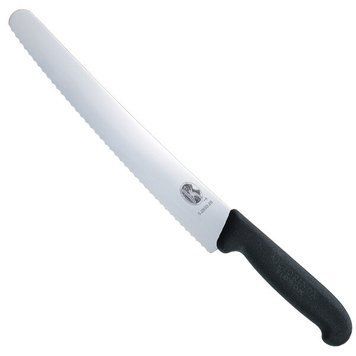 Нож кондитерский Victorinox Fibrox 26 см серрейтор Черный 5.2933.26 4004420 фото