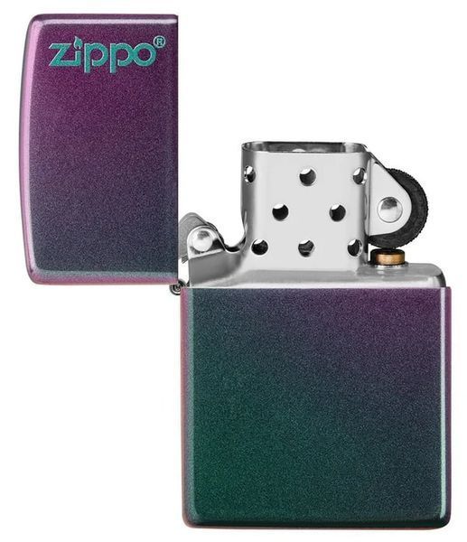 Запальничка Zippo Reg Iridescent Matte Logo 49146 ZL V77553935 фото