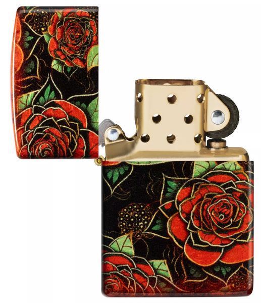 Зажигалка Zippo 46849 Red Roses Design 540 Fusion 77890072 фото