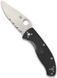 Нож Spyderco Persistence FRN Полусеррейтор C136PSBK 871521 фото 1