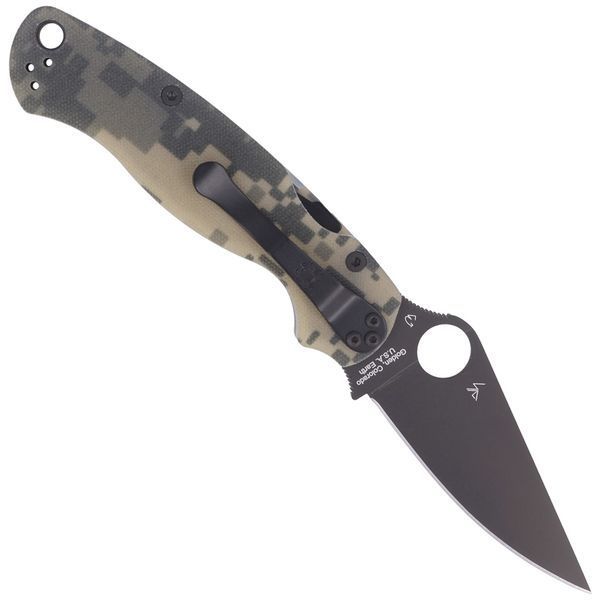 Ніж Spyderco ParaMilitary 2 Camo Black Blade CPM-S45VN C81GPCMOBK2 870156 фото