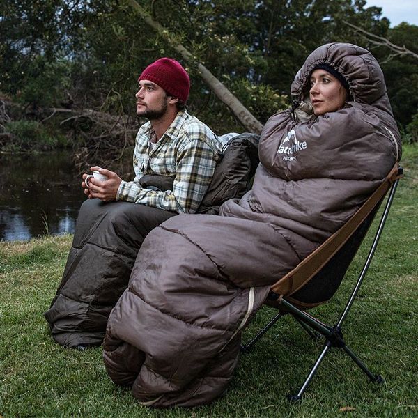 Спальник з капюшоном Naturehike U350S NH20MSD07, (-3&deg;C), лівий, Коричневий 98681 фото