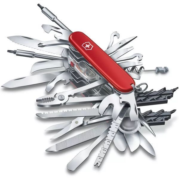 Швейцарский нож Victorinox SWISSCHAMP XXL 91 мм 73 функции Красный 1.6795.XXL V77553073 фото