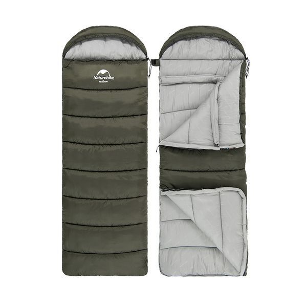 Спальник з капюшоном Naturehike U350 NH20MSD07, (1&deg;C), лівий, Коричневий 85537 фото