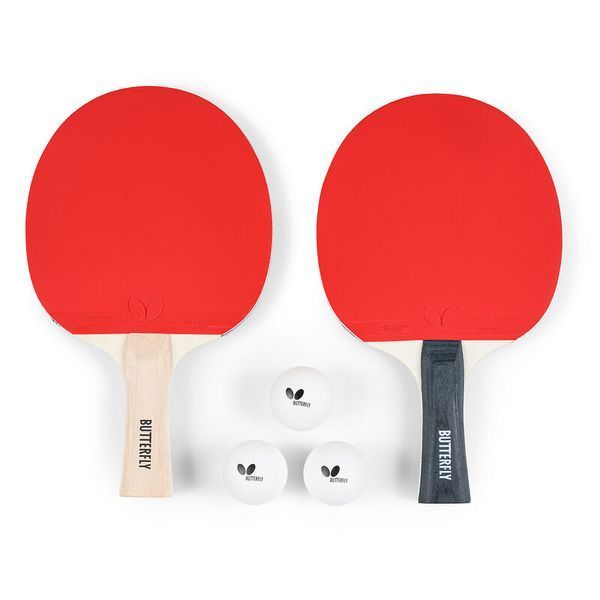 Набор для настольного тенниса Butterfly Racket Set Easy 2 Bats 3 Balls 6257623202 932197 фото