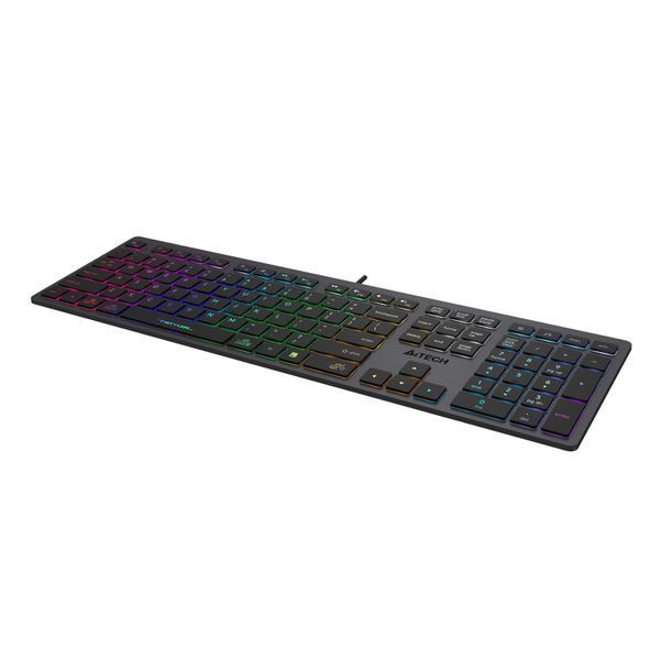 Клавіатура A4-Tech Fstyler FX60, сірий колір, USB, неонове підсвічування FX60 USB (Grey) Neon backlit 1605607 фото