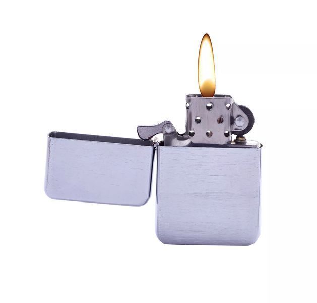 Зажигалка бензиновая Champ Satin WP Flint Lighter Серебристый (40400344) V77550825 фото