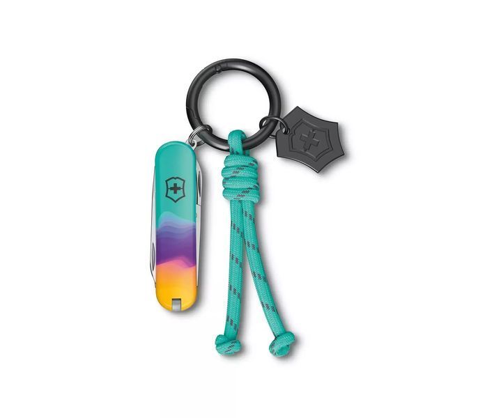 Швейцарский нож-брелок Victorinox Classic SD Sydney Style Зеленый/Фиолетовый/жёлтый 0.6223.E222 V77554118 фото
