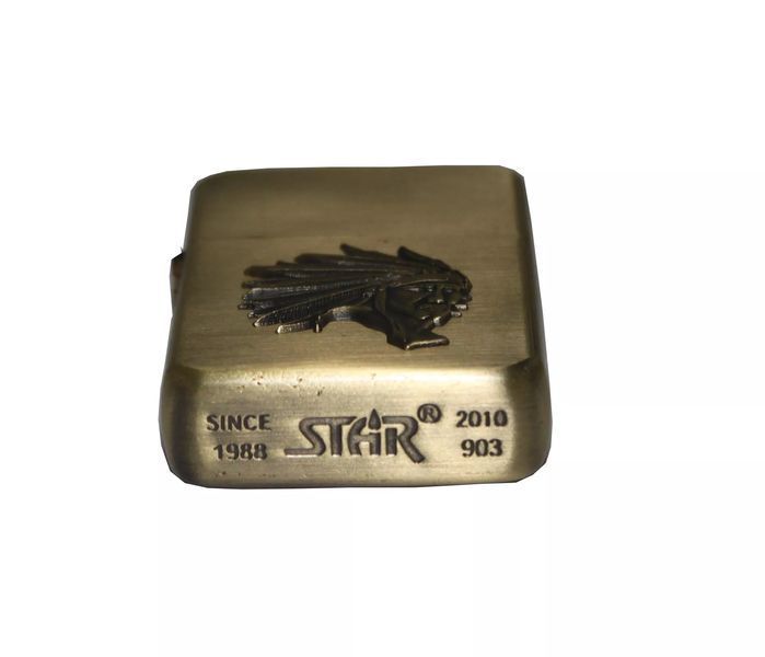 Зажигалка бензиновая STAR ROACH Золотистый (23594STAR) V77550842 фото