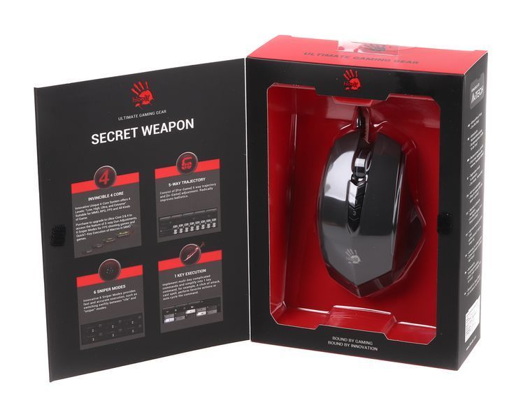 Мышь игровая A4-Tech Bloody V8M, черная, с подсветкой, USB V8M Bloody (Black) 0202660 фото