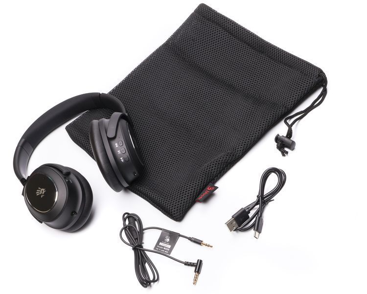 Гарнітура ігрова Bloody M320 (Black), чорний колір, Bluetooth v5.0 + 3.5 Jack M320 (Black) 1606308 фото